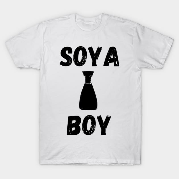 Soya Boy Asian Joke Design T-Shirt by AZNSnackShop